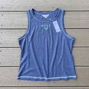 Roxy Blue Tank Top Fits Women's Medium NWT Surfing